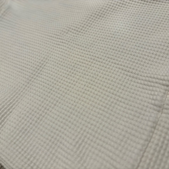 The North Face Chabot Mock Neck Long Sleeve Waffle Sweater White Ivory Small - Picture 2 of 7